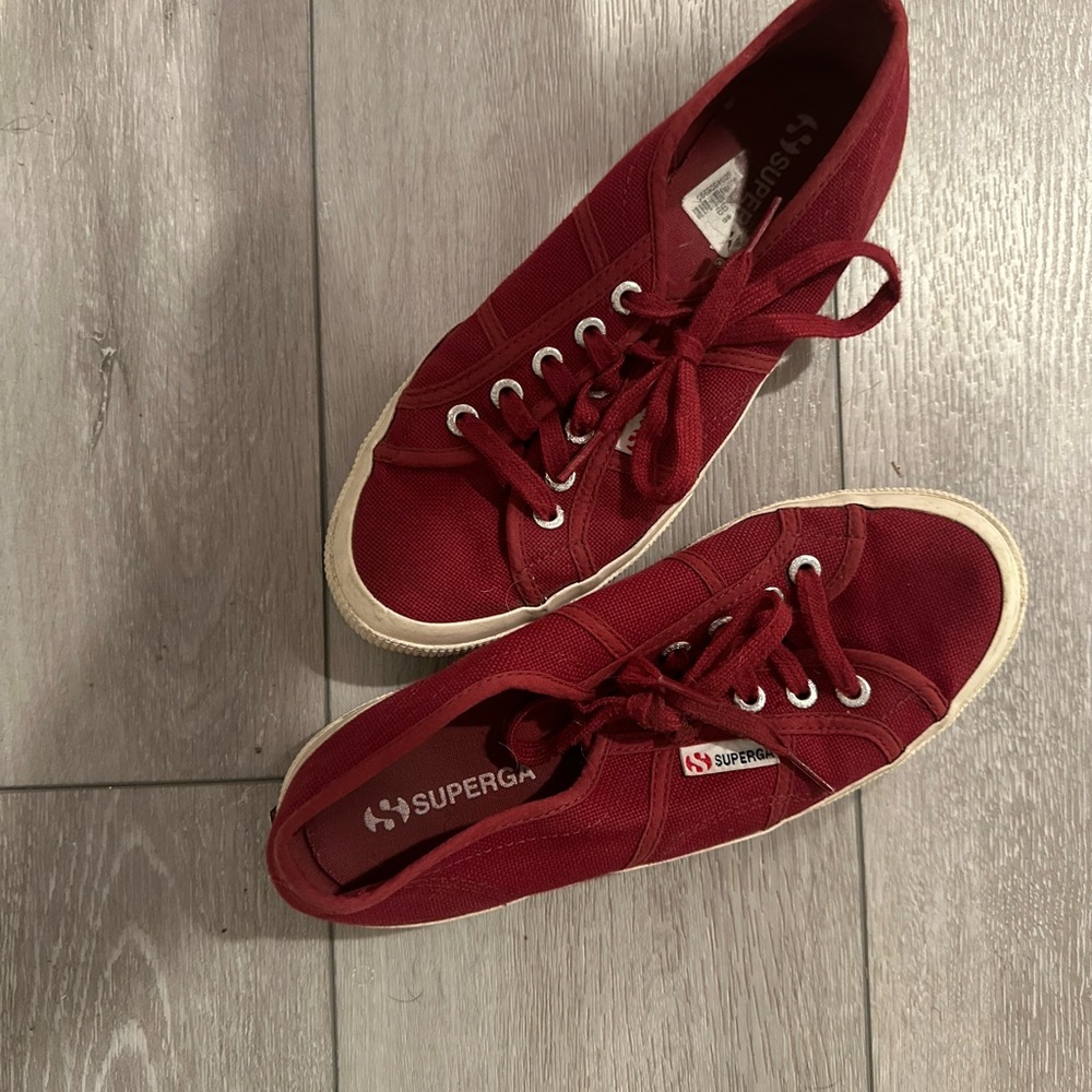 Superga Red Canvas Sneakers
